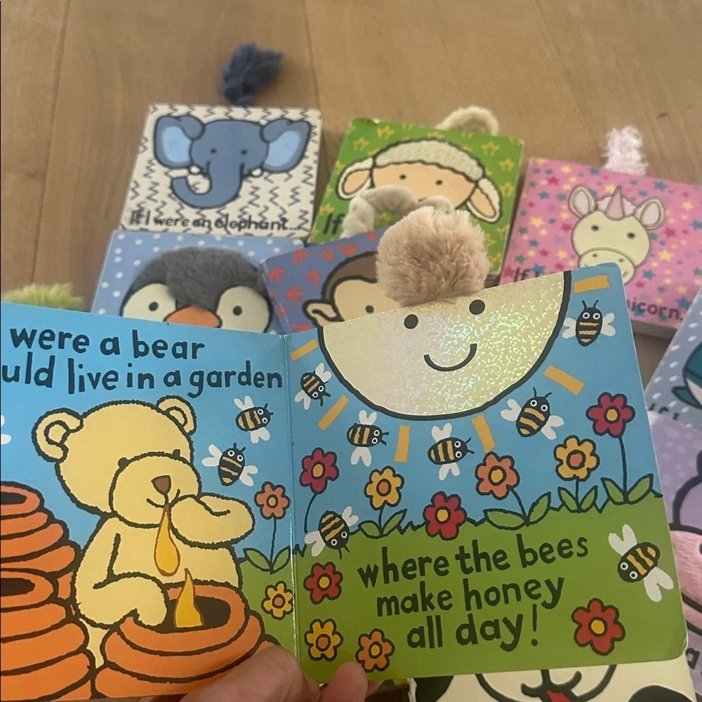 Jellycat Animal-Themed Plush Pet Books set of 15